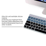 Ultra Thin Keyboard Cover Skin For 2021 Newest Magic 24 Inch Keyboard With Touch Id Model A2449 And Wireless Magic Keyboard Model A2450 Ombre Gray