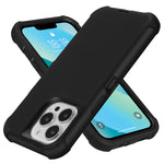 Case For Iphone 13 Pro Max Black Protective Cell Phone Cases Heavy Duty Shockproof Rubber Cover 3 In 1 Full Body Defender 6 7 2021