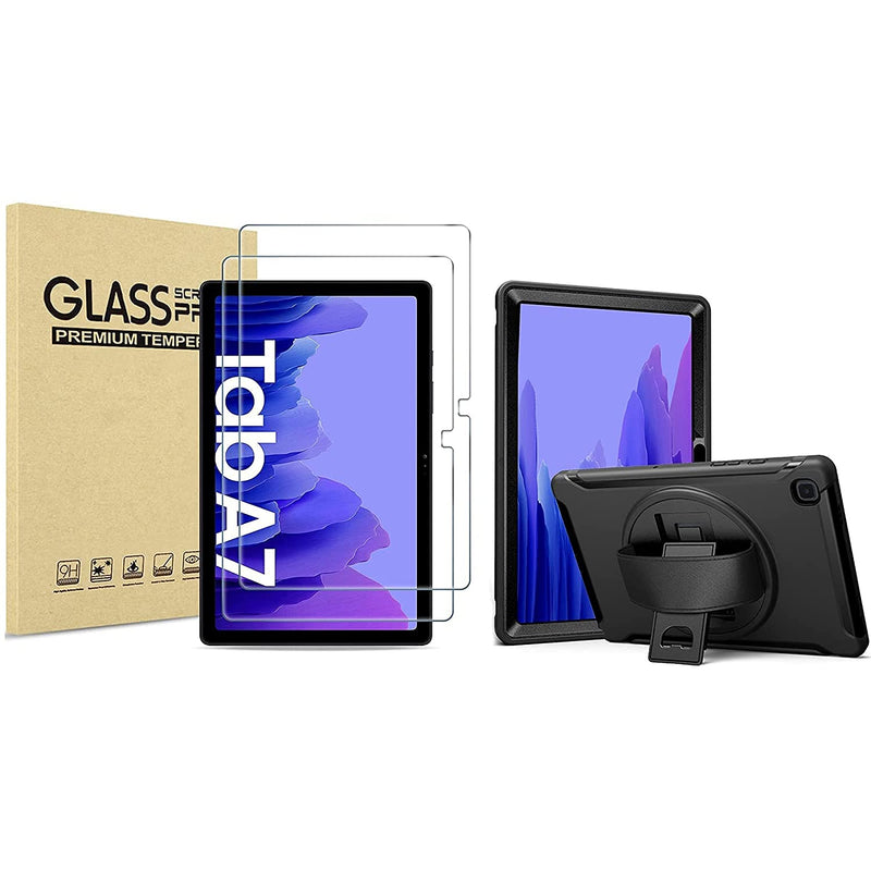 New Procase 2 Pack Galaxy Tab A7 10 4 2020 Screen Protector T500 T505 T507 Bundle With Galaxy Tab A7 10 4 Rugged Case 2020 T500 T505 T507