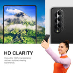 2 Pack Aeska Camera Lens Protector For Samsung Galaxy Z Fold 3 Tempered Glass High Definition Scratch Resistant Case Friendly Anti Scratch Camera Protector For Samsung Galaxy Z Fold 3