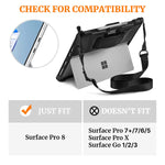 New Rugged Case For Surface Pro 8 Cover Pen Holder 13 Inch Tablet Heavy Duty Shell 2021 Release Protector Black