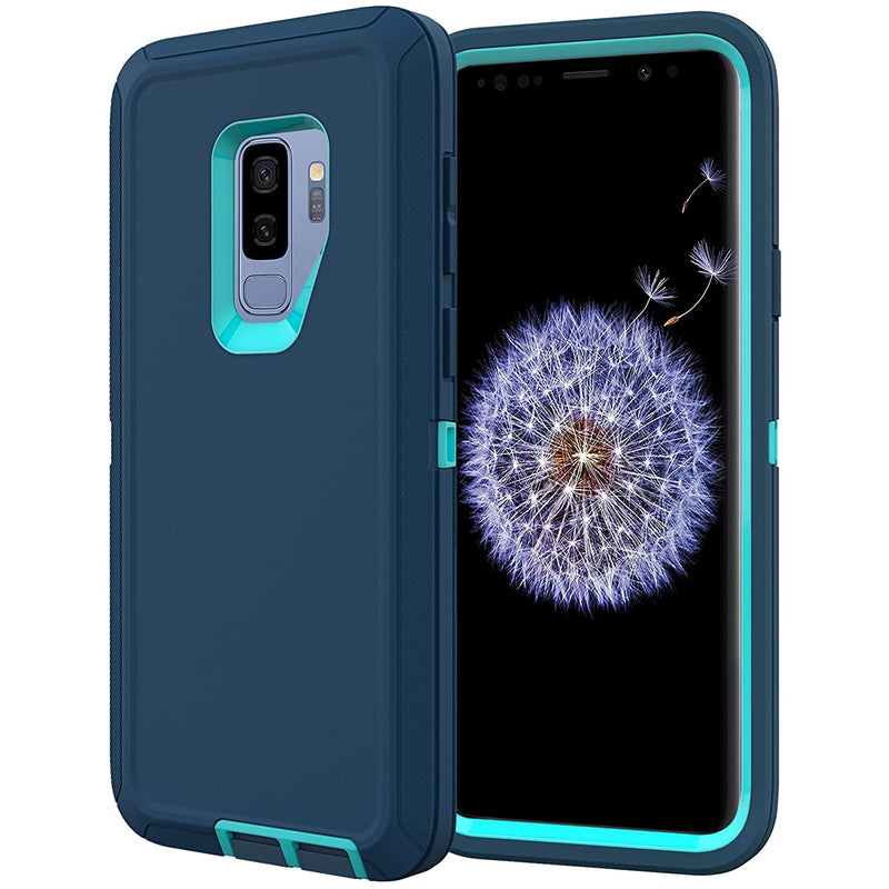 For Galaxy S9 Plus Case Shockproof Dropproof Dust Proof Heavy Duty Protection Phone Case Cover For Samsung Galaxy S9 Plus 6 2 Inch Turquoise