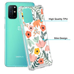 New Oneplus Nord N100 5G Case Orange Flower Floral Design With Screen Prot