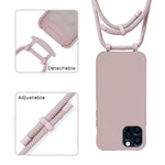 Holdingit Crossbody Phone Case With Detachable Lanyard Compatible With Iphone 13 13 Pro 13 Pro Max 2 In 1 Crossbody Iphone Cover With Drop Protection Adjustable Rope Iphone 13 Pro Max Pink
