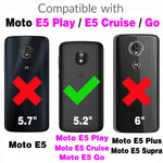 New For Moto E5 Play E 5 Cruise 5E Go Wallet Case And Tempered