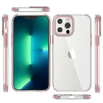 Luckessa Compatible With Iphone 13 Pro Max Case Transparent Full Body Shockproof Protection Phone Case For Iphone 13 Pro Max Case Pink