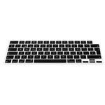 Keyboard Cover Compatible With Apple Macbook Pro 16 2021 Qwerty Spain Layout Keyboard Cover Silicone Skin Black