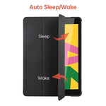 New Case For Ipad 9Th Generation 2021 8Th Gen 2020 7Th Gen 2019 Slim Trifold Stand Smart Cover With Pencil Holder Auto Wake Sleep Tablet Leather Foli