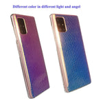 Holographic Mermaid Case For Samsung Galaxy A71 4G Only Super Slim Hard Back Cover Color Changing Reflective Protective Serphentine Phone Rainbow Case For Women Girls