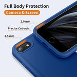 Aopre Iphone 7 Case Iphone 8 Case Iphone Se 2020 Case Protective Heavy Duty Dual Layer Non Slip Phone Case 4 7 Inch Blue