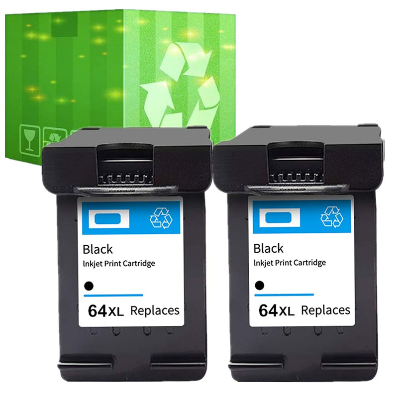 Ink Cartridge Replacement For Hp 64Xl 64 Xl 64 Ink Cartridge 2 Black For Hp Envy Photo 7855 7155 6255 6230 6252 6258 7120 6220 7130 7132 7158 7164 7820 7830 785