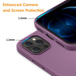 Dtto Compatible With Iphone 12 Pro Max Case Full Covered Silicone Rubber Cover Enhanced Camera And Screen Protection With Honeycomb Grid Cushion For Iphone 12 Pro Max 6 7 2020 Dark Purple
