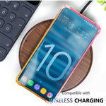 New Galaxy S10 Plus Case Clear Cute Gradient Shockproof Bumper Protective