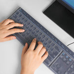 Reusable Waterproof Keyboard Covers Universal Clear Keyboard Skin Protector Dust Cover For 104 108 Keys Standard Desktop Keyboard 10 Pack