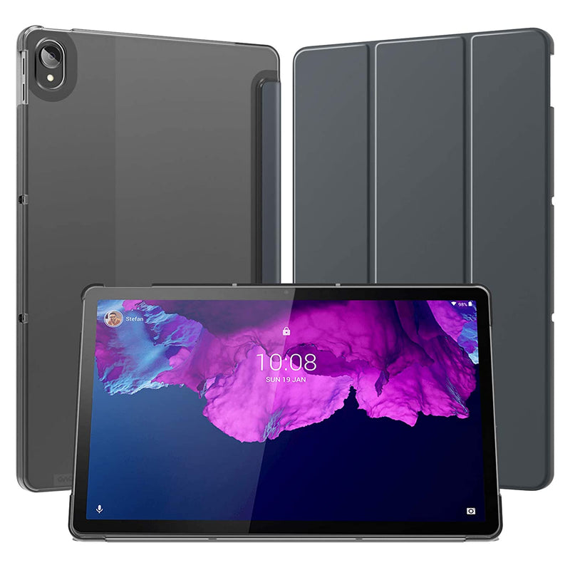 New Case Fit All Lenovo P11 Tablettb J606F Tb J606X 2020 Release 11 Inch Translucent Pc Back Shell Ultra Slim Lightweight Trifold Stand Cover With Aut