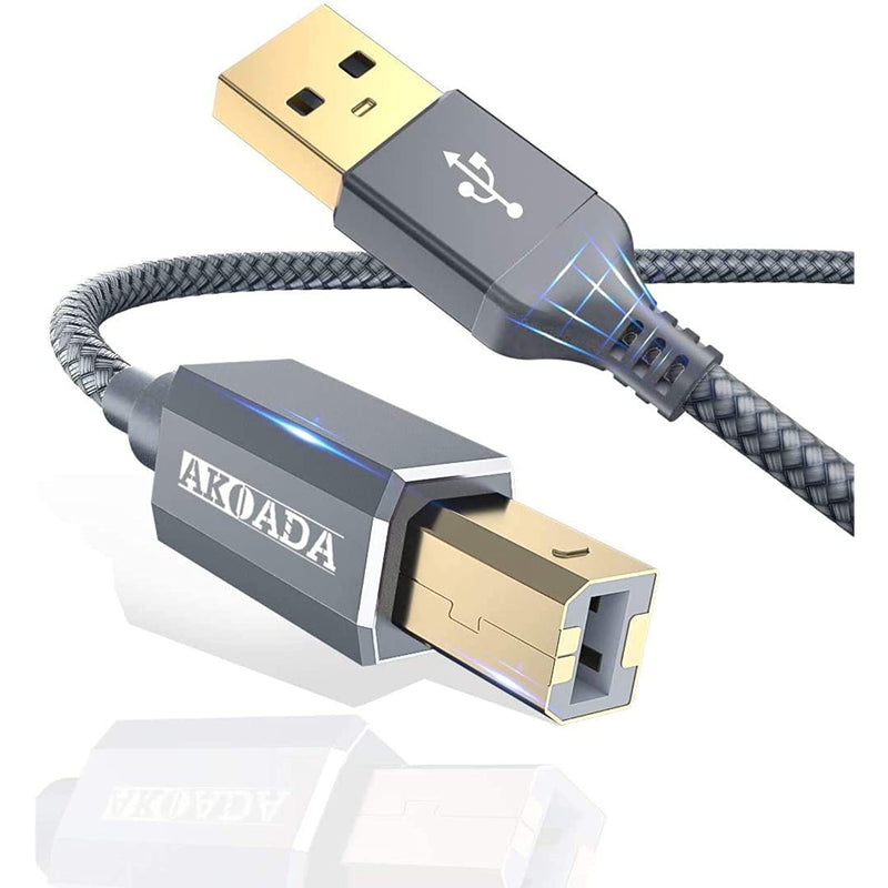 New Usb 2 0 Printer Cable 15Ft Usb Type A Male To B Male Printer Scanner