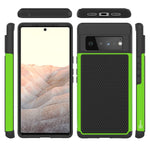 Coveron Grip Cover Designed For Google Pixel 6 Pro Case Dual Layer Rugged Phone Protector Green