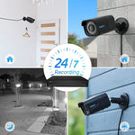 4K PoE Security Camera H.265 With 8MP/4K with 2TB HDD (4pcs)