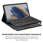 New Touch Keyboard Case For Samsung Galaxy Tab A8 10 5 Inch 2022 Wireless Waterproof Detachable Magnetic Tablet Trackpad Keyboard Cover For Samsung Tab