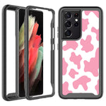 Compatible With Samsung Galaxy S21 Ultra Case 6 8 Inch Military Grade Heavy Duty Protection Fashion Cute Shockproof Dual Layer Hard Pc Flexible Tpu Rubber Cover For Women Girlpink Cow