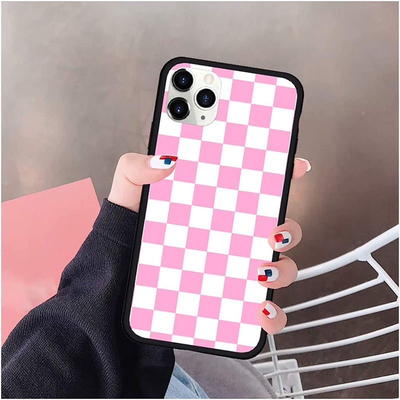 Checkerboard Phone Case Compatible With Iphone 12 12 Pro Max Mini Se 2020 Hard Cover Grid Lattice Plaid Tartan Damier Chessboard Checker Flag Compatible With Iphone 12 Style 7