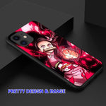 Cartoon Phone Case Nezuko Phone Case Anime Girls Phone Case Compatible With Iphone 13 Pro Comes With A Keychainmdzys 13Pro