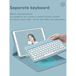 New Color Keyboard For Samsung Galaxy Tab S8 Plus S7 Fe 2021 S7 Plus 12 4 Inch Keyboard Case Cute Round Key Wireless Movable Keyboard Cover With S Pen
