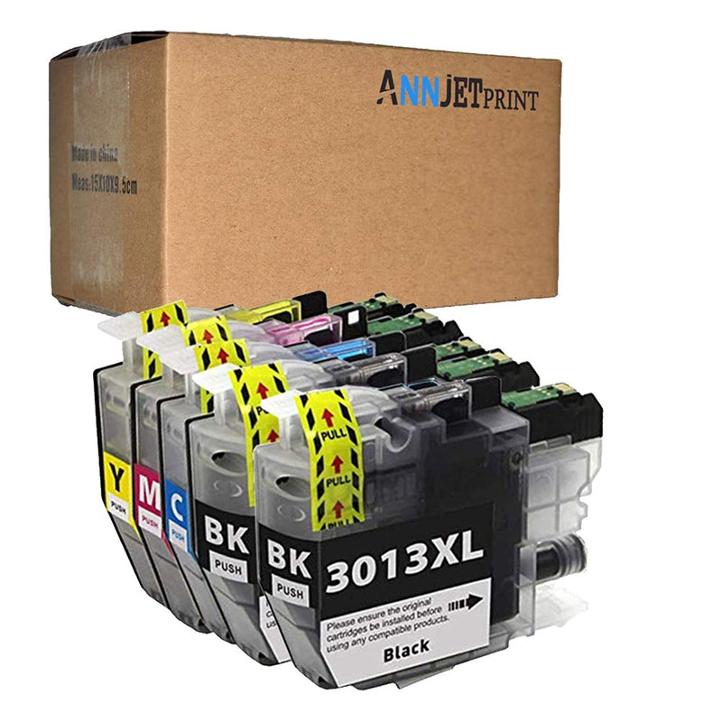 5 Pack Compatible Ink Cartridges Replacement For Brother Lc3013Xl Lc 3013Xl Ink Cartridge Fit Brother Mfc J491Dw Mfc J497Dw Mfc J895Dw Mfc J690Dw Printer 2 Bla