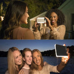 Lntech Selfie Light Up Case Compatible With Iphone 12 Pro Max Rechargeable Led Light Up Flash Lighting Selfie Case Dual Side Flashlight Illuminated Cover Dimmable Switch Black Iphone 12 Pro Max