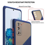 Dark Blue Samsung Galaxy S20 Case Translucent Matte For Men Women With Hard Pc Back Frosted Silicone Side Color Buttons Slim Shockproof Galaxy S20 Case For Samsung Galaxy S20 6 2 Inch 2020
