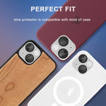 2 Pack Orzero Premium Camera Lens Protector Compatible For Iphone 13 Mini Iphone 13 Metal And Flexible Glass Hd Anti Scratch Full Coverage Bubble Free Lifetime Replacement Starlight