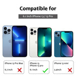 2 Pack Yooch Tempered Glass Screen Protector For Iphone 13 Iphone 13 Pro Clear Glass Protector Full Coverage Tempered Glass Film Anti Fingerprint Screen Cover Case Friendly
