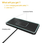 Wireless Charger Sanmido Wireless Car Charger Charging Pad 10W Non Slip Qi Charger Pad Fast 2 In 1 Wireless Phone Charger For Car Cell Phonewireless Charging Mat Galaxy21 20 Note10 S9S10S8 C1P
