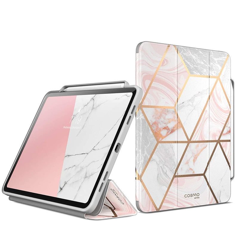 New I Blason Cosmo Case For Ipad Pro 12 9 Inch 2021 2020 2018 Release Full Body Trifold Stand Protective Case Smart Cover With Auto Sleep Wake Penci