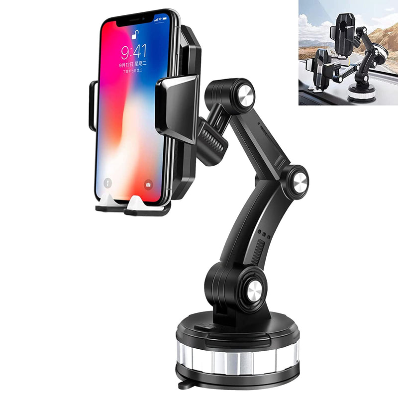 Super Adsorption Phone Holder 360 Rotation Phone Mount Suction Cup Cell Phone Holder Car Dashboard Phone Holder Cell Phone Holder For Car Dashboard Windshield Air Vent Car Mount For Cars Black