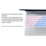 Silicone Keyboard Cover Skin For Hp Envy X360 15 6Series 2020 2019 Pavilion 15 Pavilion X360 15 6 Series Envy 17 17 3 Series Laptop 15T 17T 17 Ca0011Nr 17 By0040Nr Mix Pink And Blue