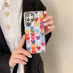 Kmbs Color Mix Drawing Loving Heart Clear Case For Samsung Galaxy S21 Series Mobile Phone Basic Cases Shockproof Sides Protect Edges Cover For Galaxy S21 Series Accessories For Galaxy S21