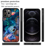 Istyleishow Compatible For Iphone 12 Pro Max Case Fashion Stitch Cartoon Soft Tpu For Iphone 12 Pro Max Case 6 7 Inch 2020 Black