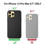 Rorsou Slim Fit Designed For Iphone 13 Pro Max Case Ultra Thin And Slim Full Protection Secure Grip Coated Non Slip Matte Surface Hard Pc Case For Iphone 13 Pro Max Case 6 7 Inch Black