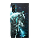 Cotdinfor Compatible With Samsung Galaxy A13 Case Wallet Leather With Card Holder Flip Case Slim Painted Design With Magnetic And Kickstand Phone Case For Samsung Galaxy A13 5G Pu Wolf