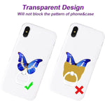 Tacomege Clear Phone Ring Cat Grips Holder For Iphone Samsung Kitty Ear Finger Ring Stand For Cell Phone Tablet Cases