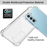 Samsung S21 Fe Case Samsung Galaxy S21 Fe Case And Screen Protector Shockproof Crystal Clear Slim Soft Silicone Tpu Protective Phone Cover For Samsung Galaxy S21 Fe Clear