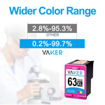 Ink Cartridge Replacement For Hp 63Xl 63 Xl To Use With Officejet 3830 5222 5255 5258 4650 4655 Envy 4520 4512 4513 Deskjet 1112 3630 Printer 1 Tri Color