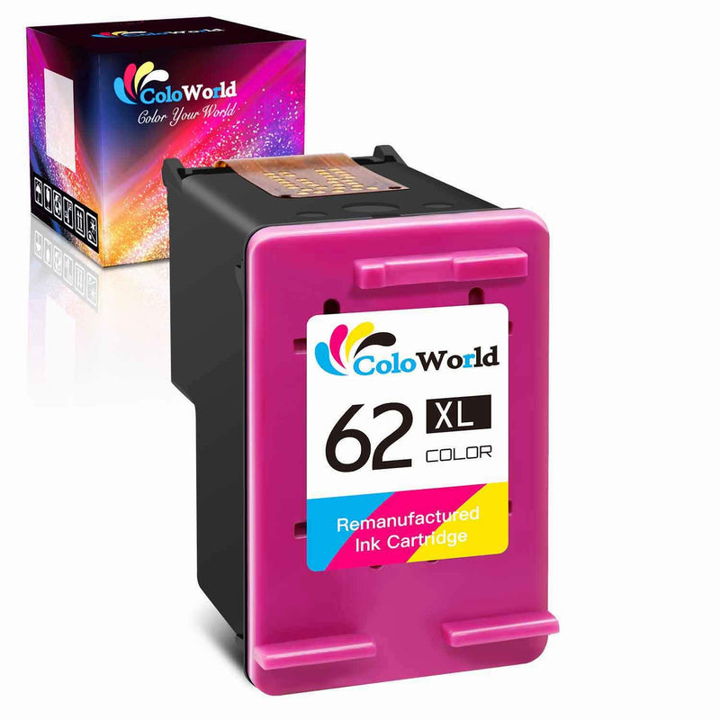 Ink Cartridge Replacement For Hp 62Xl 62 Xl Work With Envy 7640 5660 5540 5661 5642 5640 5640 5663 5544 5542 5549 Officejet 5740 250 5745 5746 200 Printer Tray