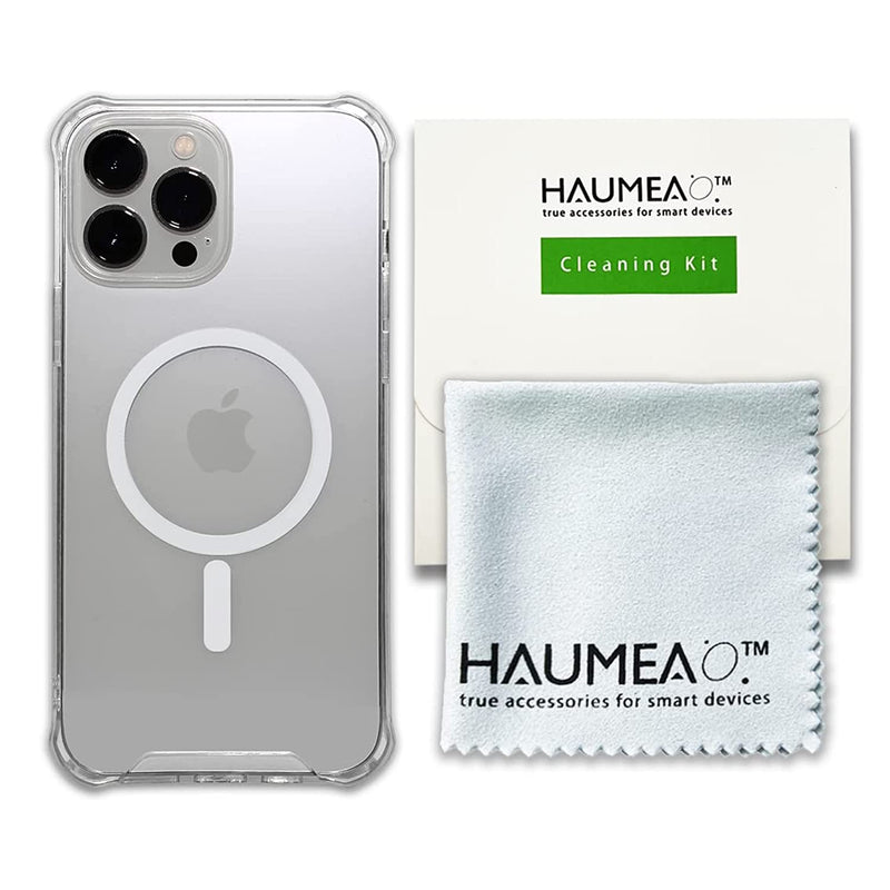 Haumea Crystal Clear Slim Case With Reinforced Bumper Designed For Iphone 13 Pro Max 6 7 Inch Magsafe Compatible Anti Yellowing Shockproof