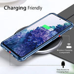Samsung Galaxy S20 Fe Case Supbec Carbon Fiber Shockproof Protective Cover With Screen Protector X2 Military Grade Drop Protection Anti Scratch Fingerprint Samsung S20 Fe 5G Case 6 5 Blue