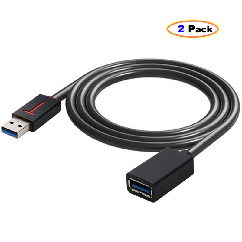 New Usb 3 0 Extension Cable 2 Pack Usb Adapter Cord Type A Male To Femal
