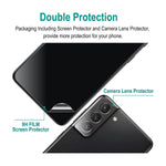 Fingerprint Reader3 Pack3 Pack Tempered Glass For Samsung Galaxy S21 Fe Screen Protector 3 Pack Camera Lens Protector