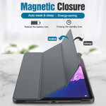 New Case Fit All Lenovo P11 Tablettb J606F Tb J606X 2020 Release 11 Inch Translucent Pc Back Shell Ultra Slim Lightweight Trifold Stand Cover With Aut