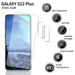 2 2Pack Galaxy S22 Plus Screen Protector Contain 2Pack Camera Lens Protector Fingerprint Unlock 9H Hardness Hd Tempered Glass No Bubbles Full Coverage For Samsung Galaxy S22 Plus 6 5